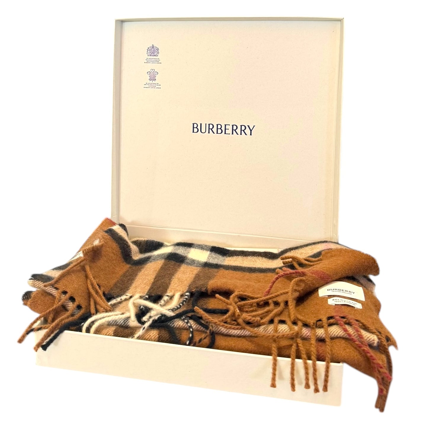 Burberry Brown Cashmere Scarf