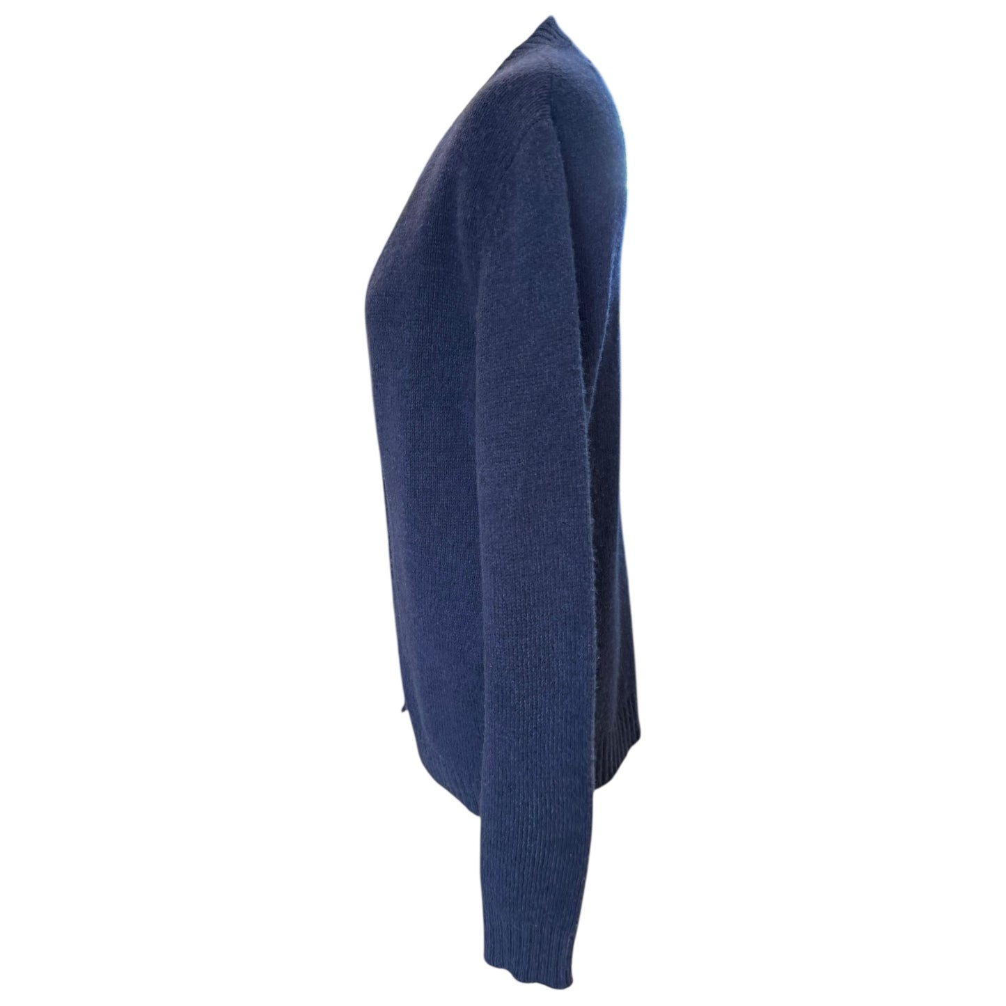 Prada Navy Longline Wool and Cashmere Cardigan - 10/12