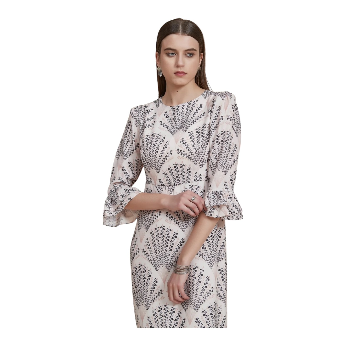 Mint Velvet Yola Cream Dress - 14