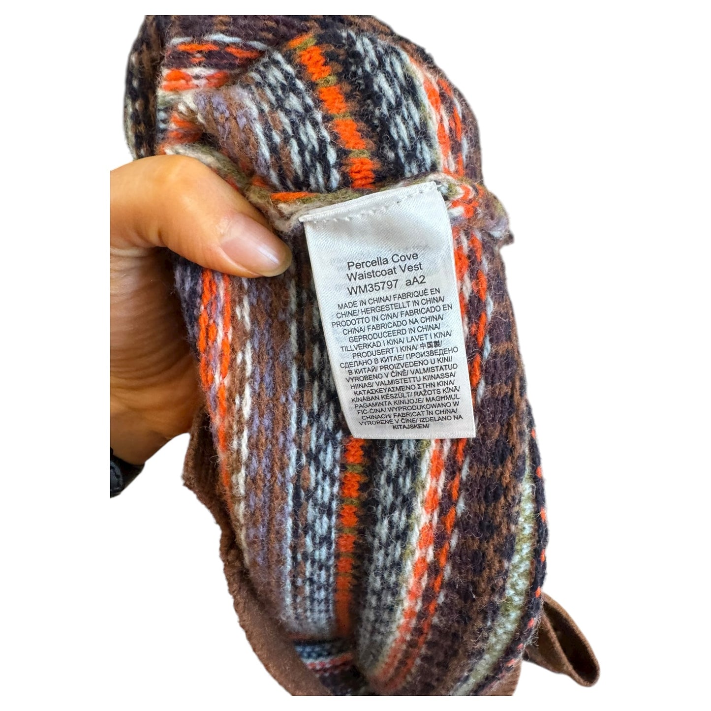 Sea Salt Brown Fair Isle Sweater Vest - 14