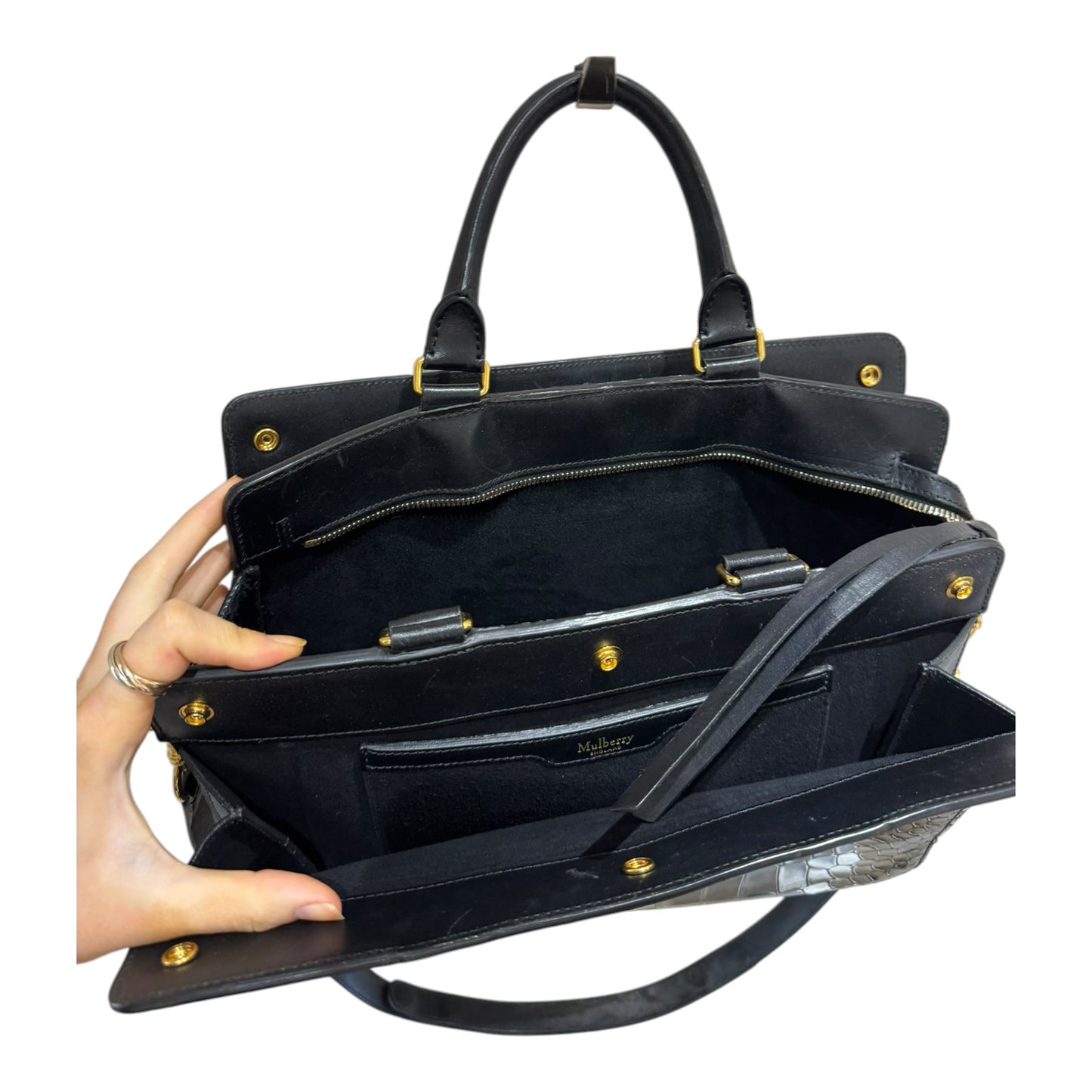 Mulberry Chester Croc Embossed Bag