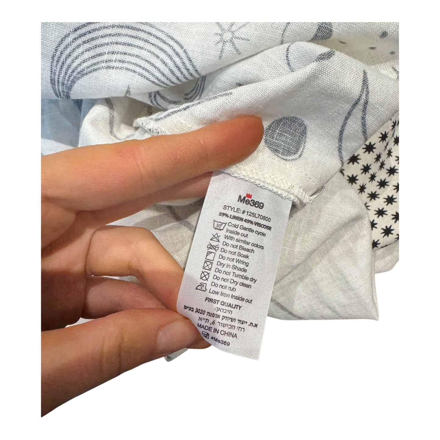 ME369 Zodiac Print Nova Linen Shirt Dress - 10