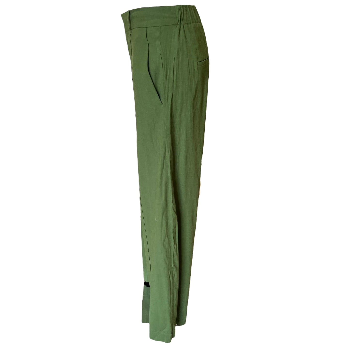 Vince Green Linen Trousers - 10 - NEW