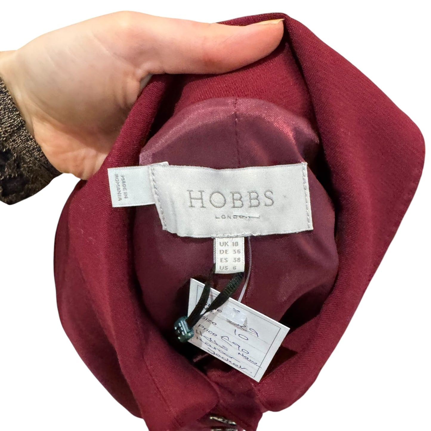 Hobbs Maroon Jacket - 10 - NEW