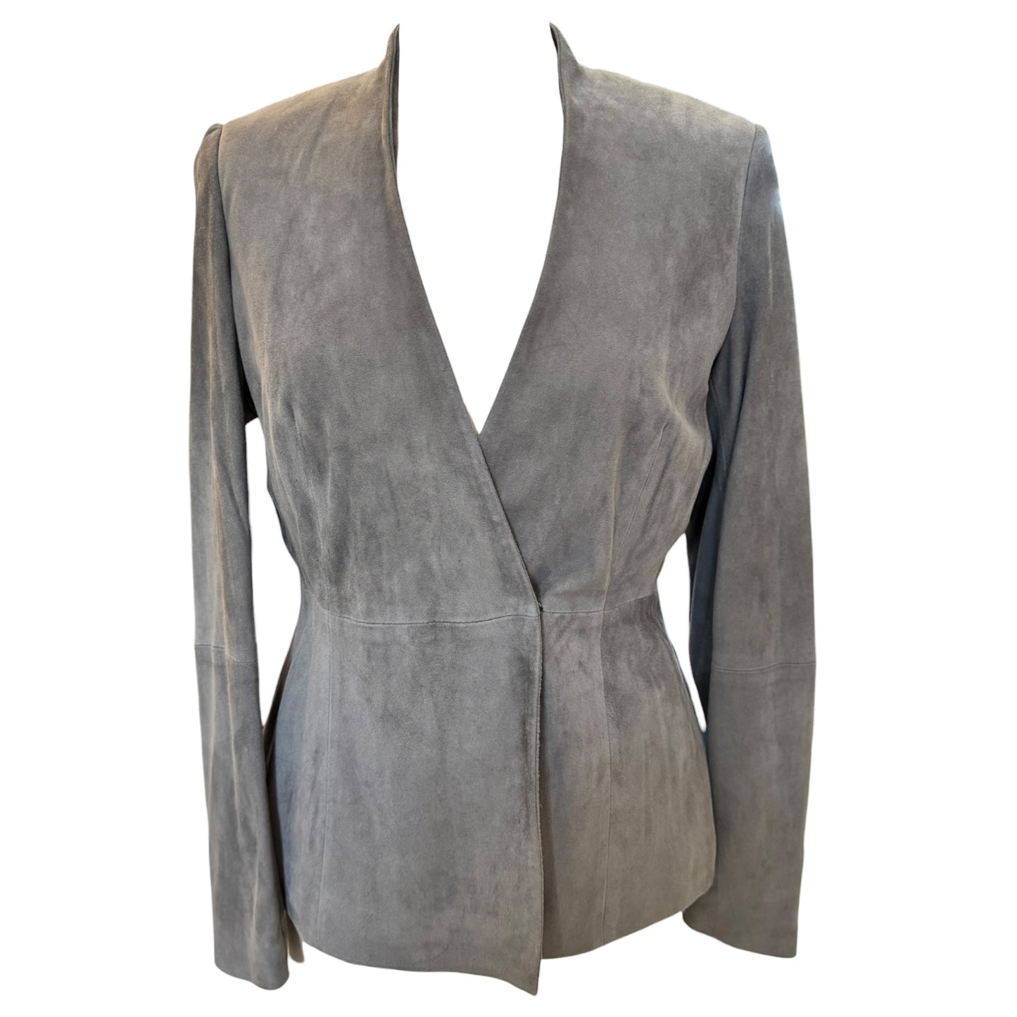 Iris & Ink Grey Suede Jacket - 12