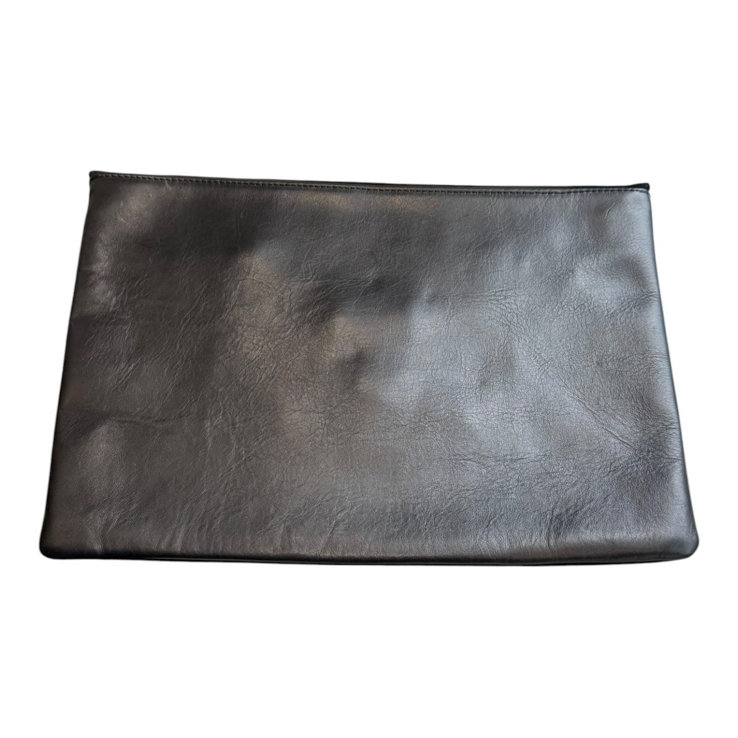 Russell & Bromley Black Suede and Leather Clutch