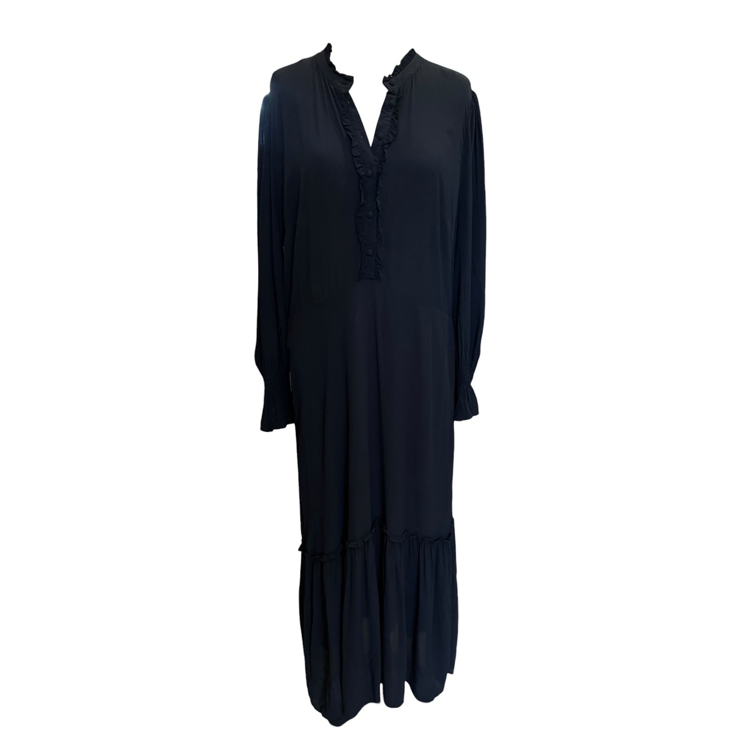 Wyse Black Ruffle Dress - 14/16