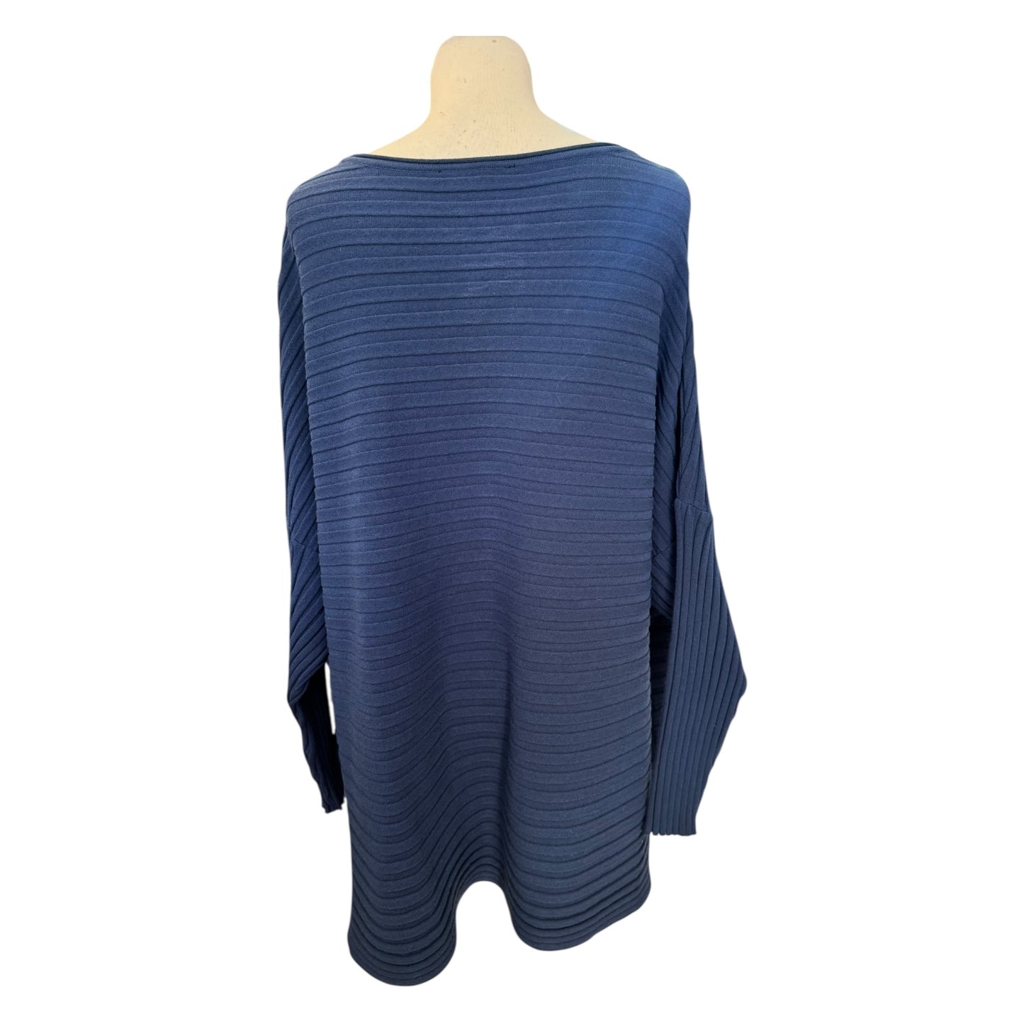 Hindahl & Skudelny Navy Pleated Batwing Top - 18/20