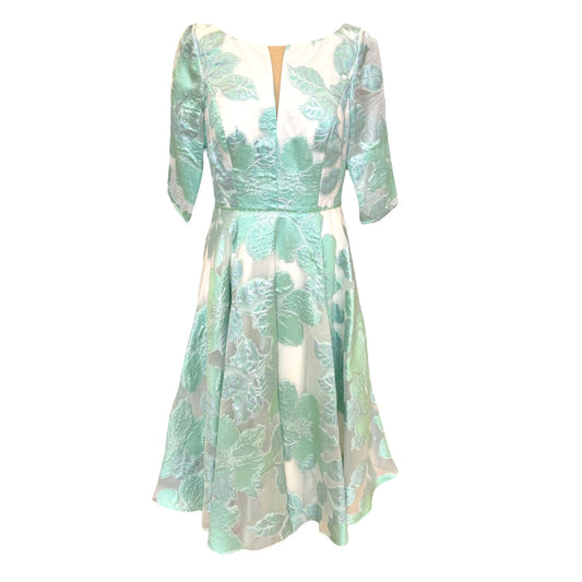 Veromia Turquoise and White Floral Dress - 12