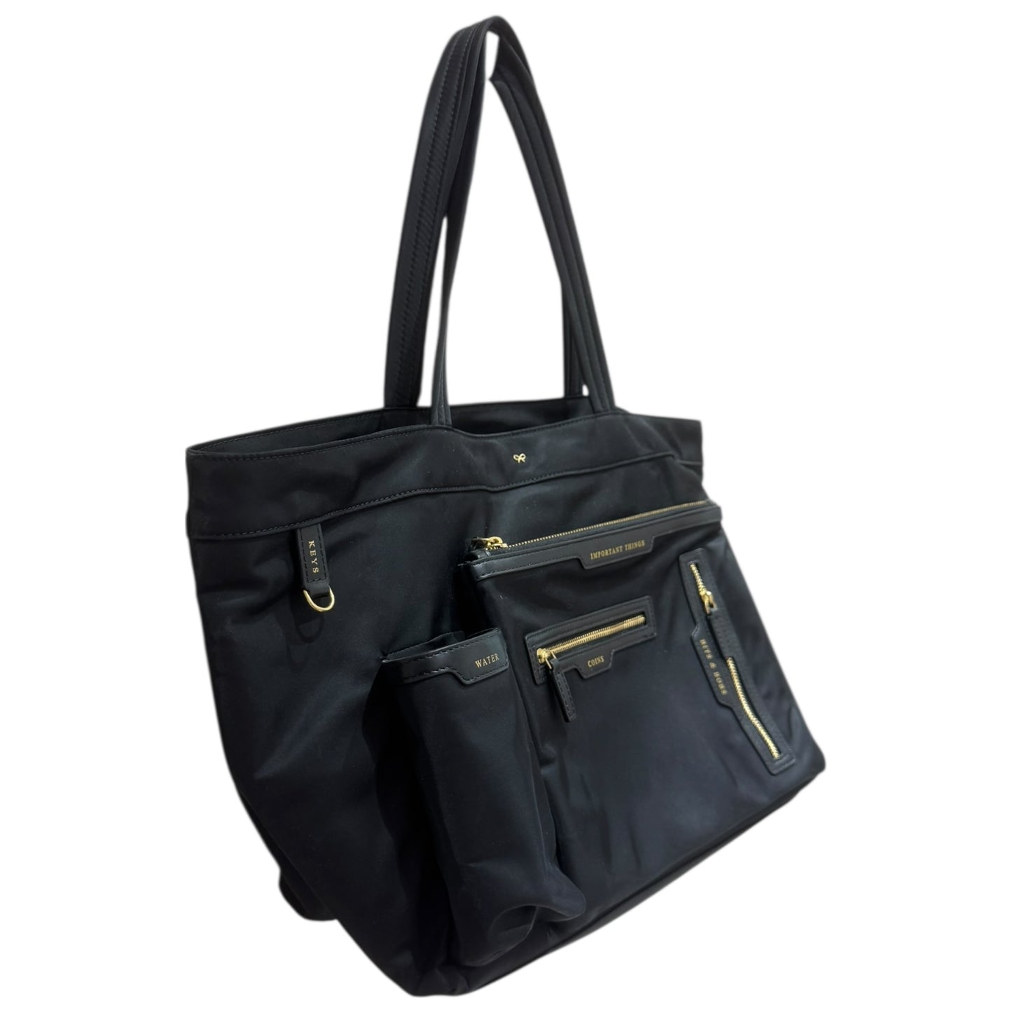 Anya Hindmarch Black E/W Multi Pocket Tote