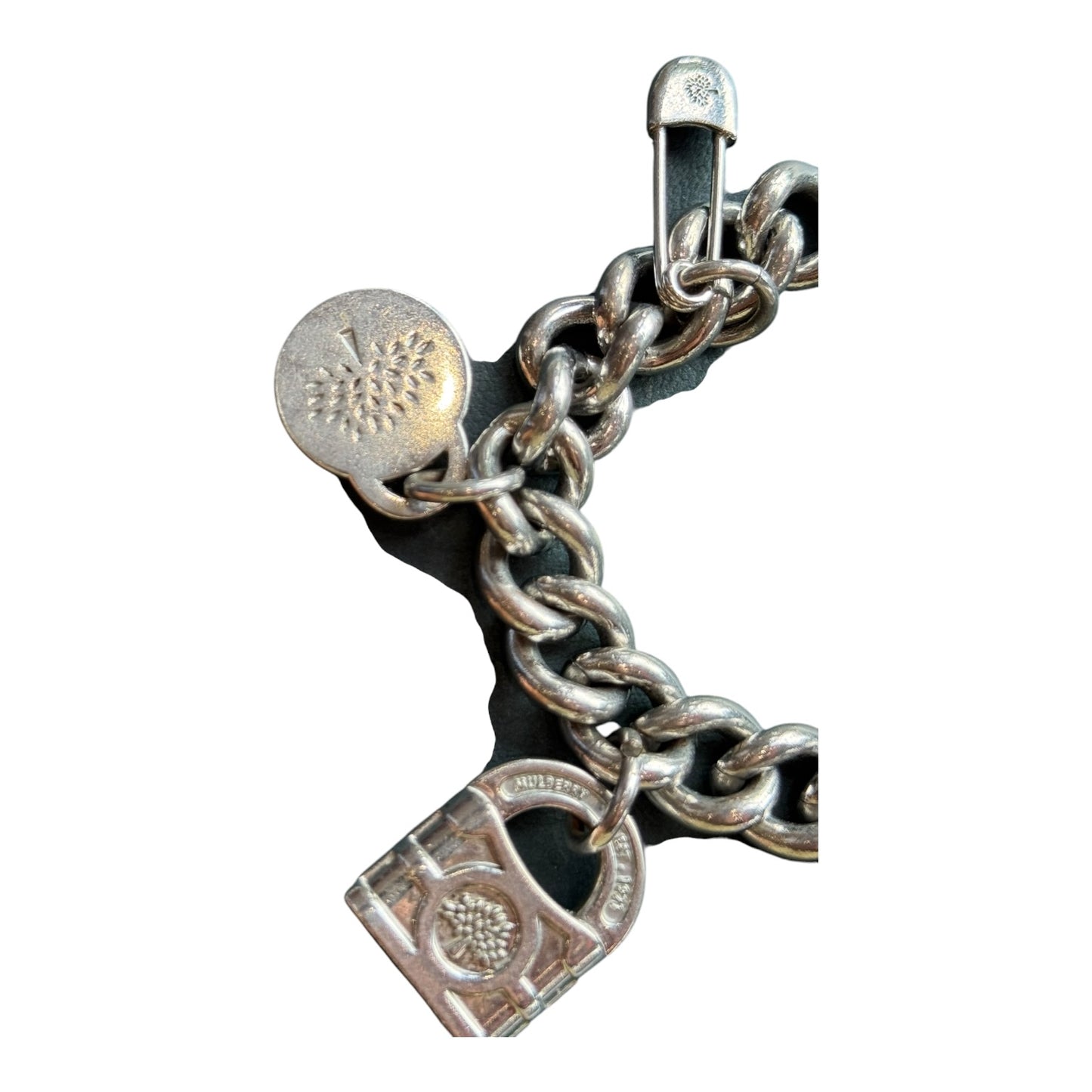 Vintage Mulberry Silver Charm Bracelet