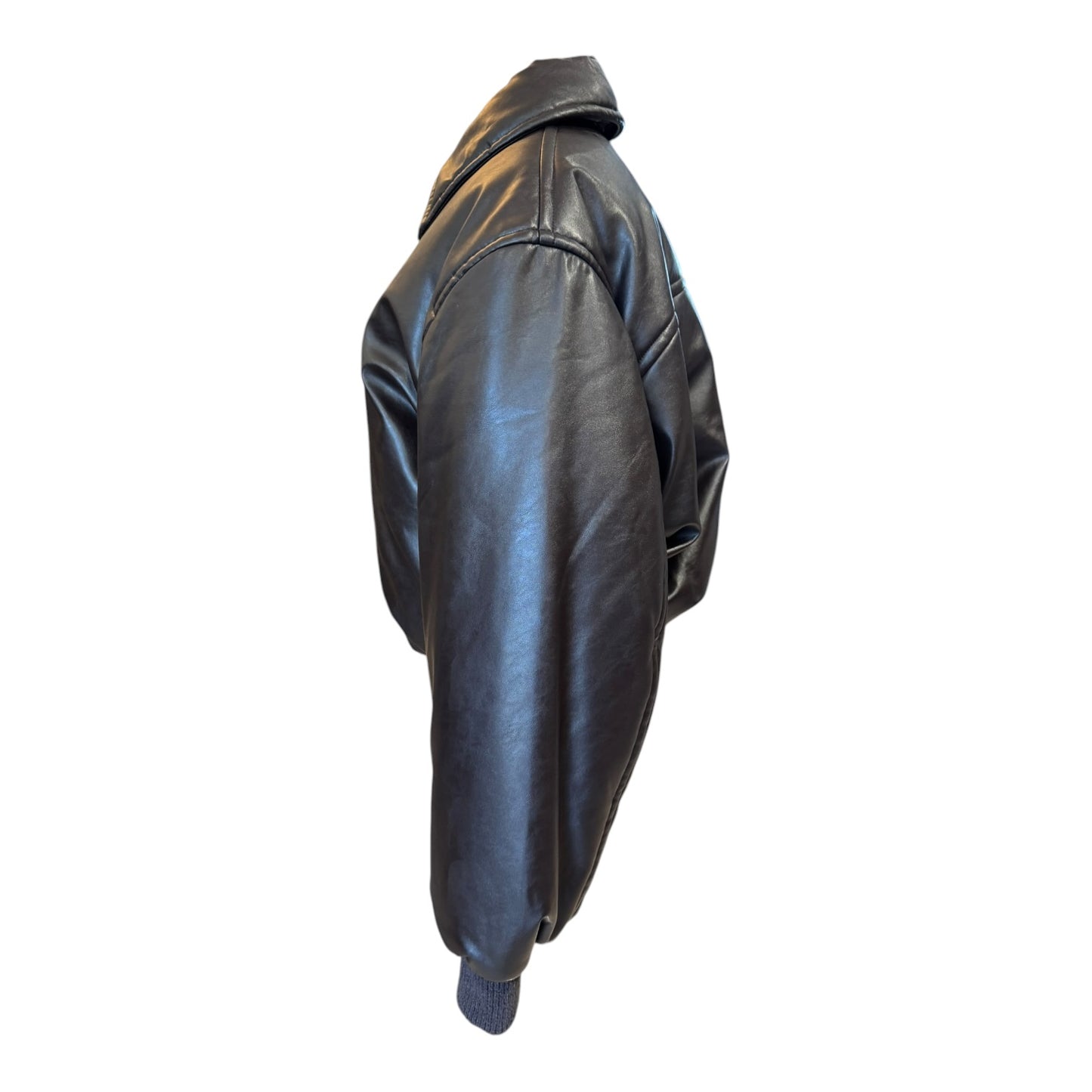 Acne Studio Coated Bomber Jacket in Dark Brown - 8