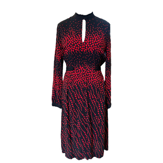 Idano Red and Black Heart Dress