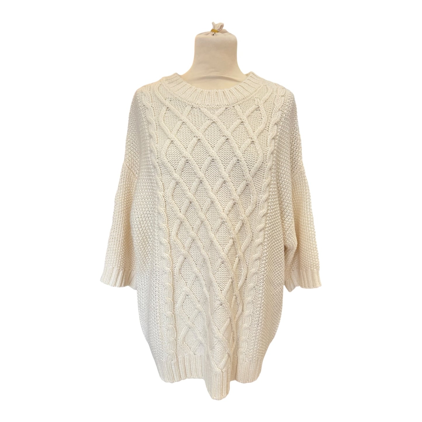 Soaked in Luxury Cream Cable Knit Jumper - 12/14 - NEW