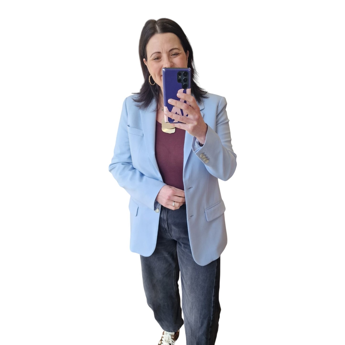 Joseph Jackie Blue Wool Blazer - 12