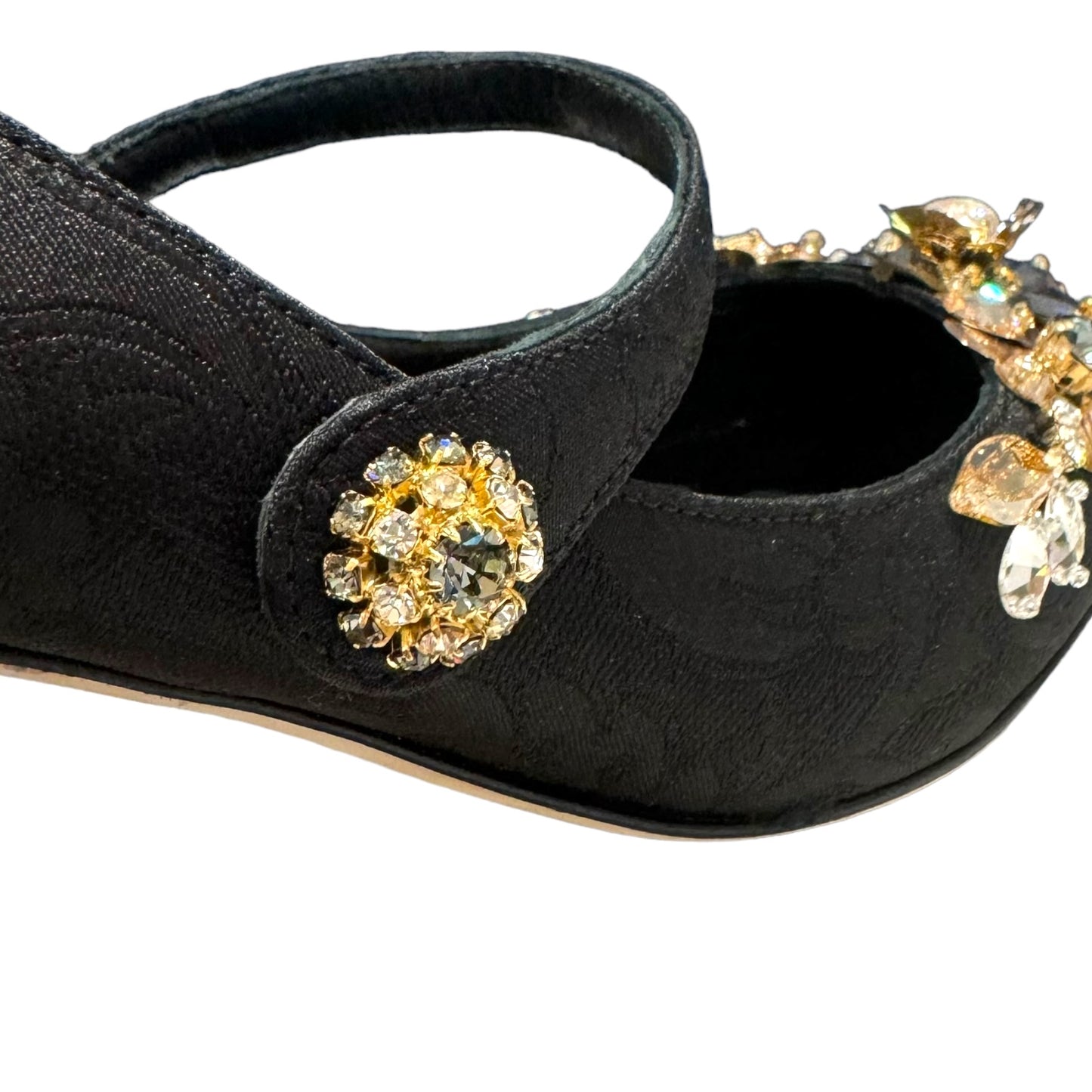 Dolce and Gabbana Black Embellished Heels - 7