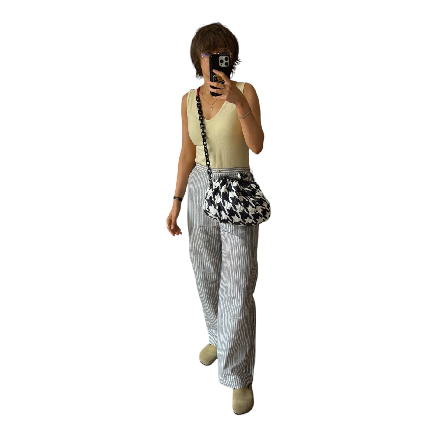 Weekend Max Mara Pasticcino Houndstooth Bag