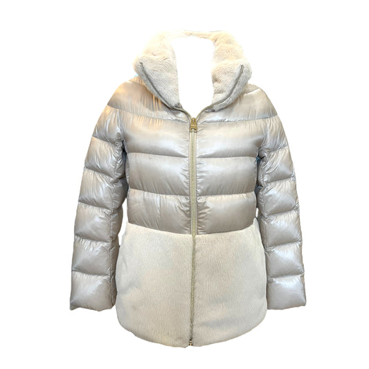 Herno Cream Puffer Coat