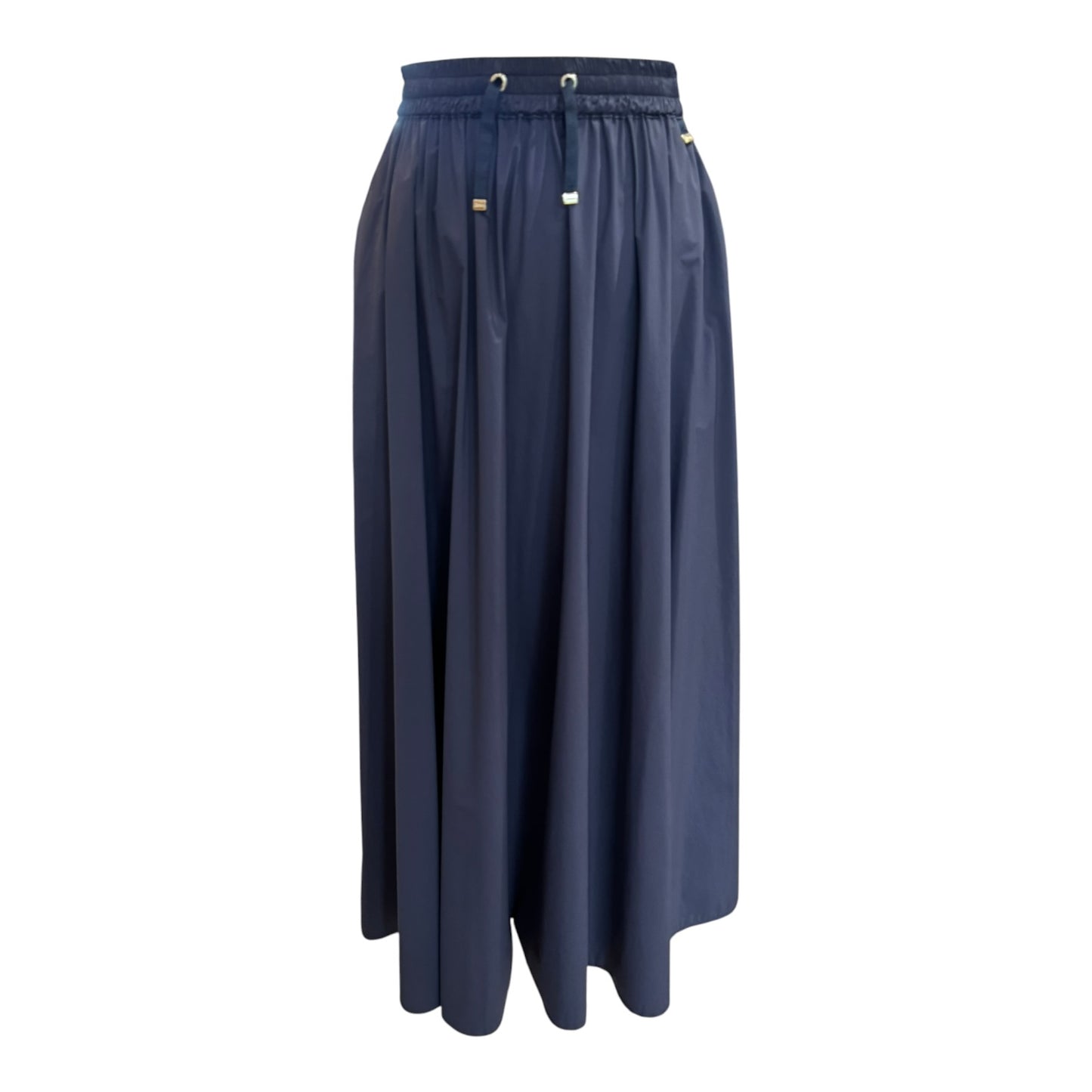 Herno Navy Stretch Nylon Midi Skirt - 10