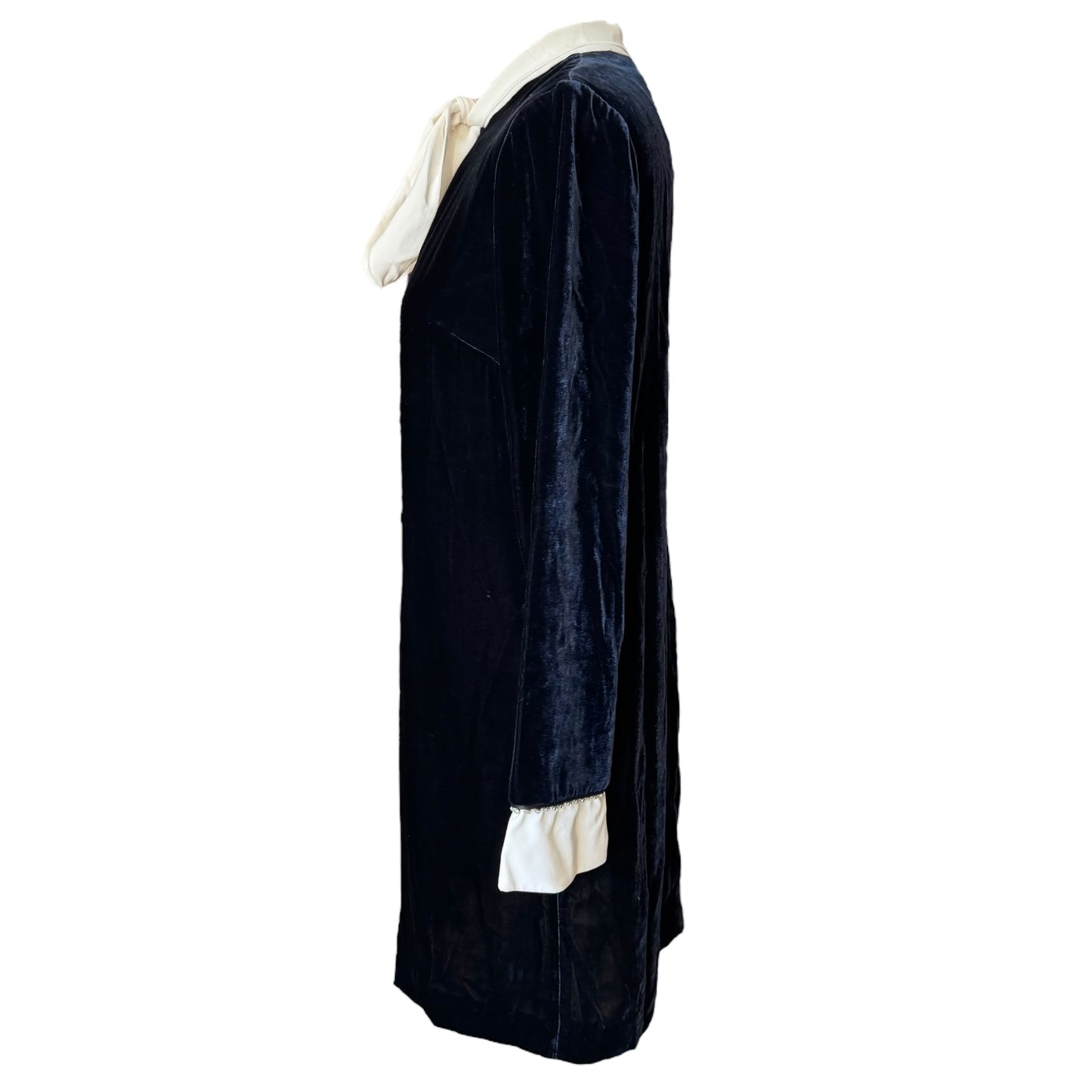 Sandro Navy Velvet Dress - 10