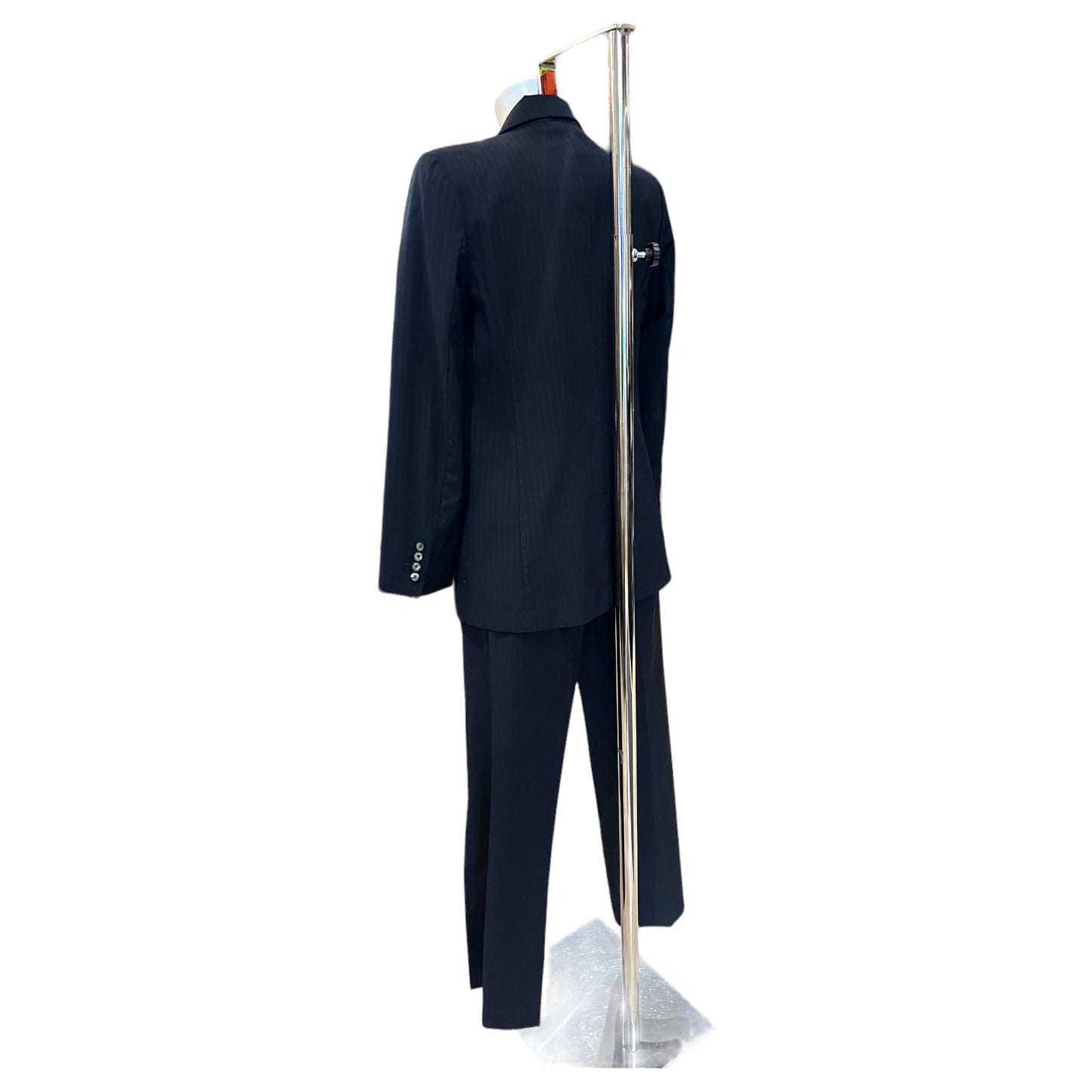 Max Mara Navy Wool Trouser Suit