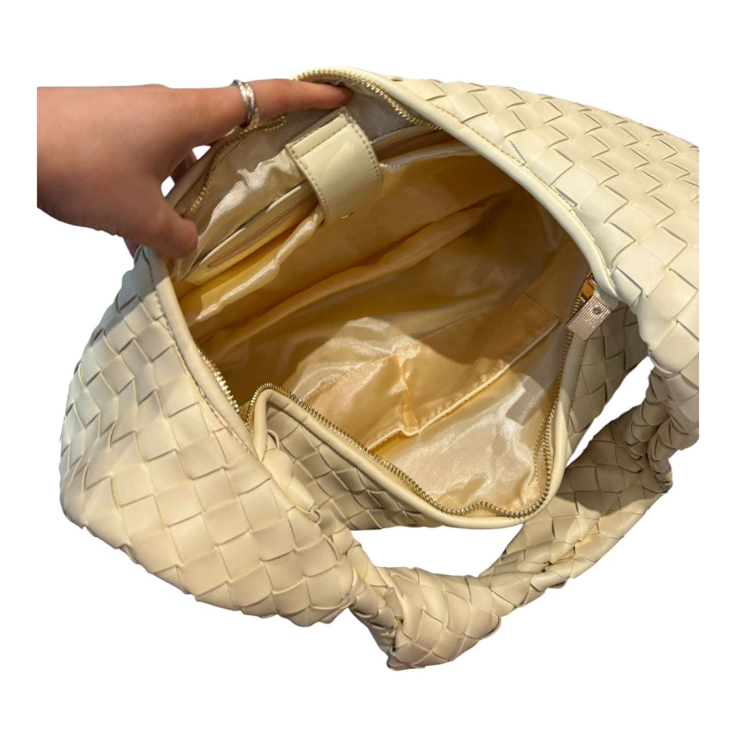 Anthropologie Melie Bianco Oversized Brigitte Bag Lemon