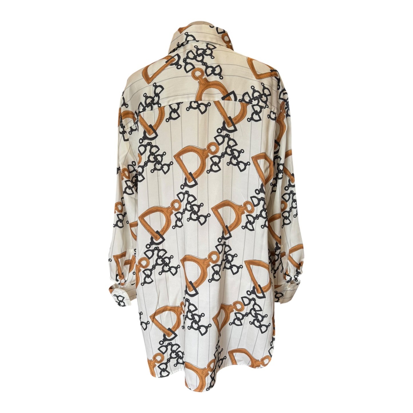 Luisa Cerano Horsebit Motif Blouse - 14/16