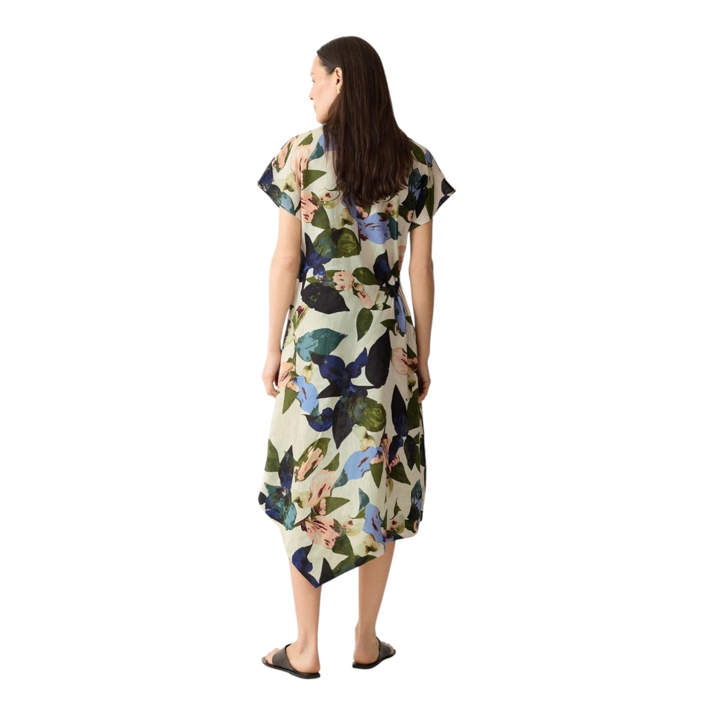 Jigsaw Future Botanic Linen Dress - 14