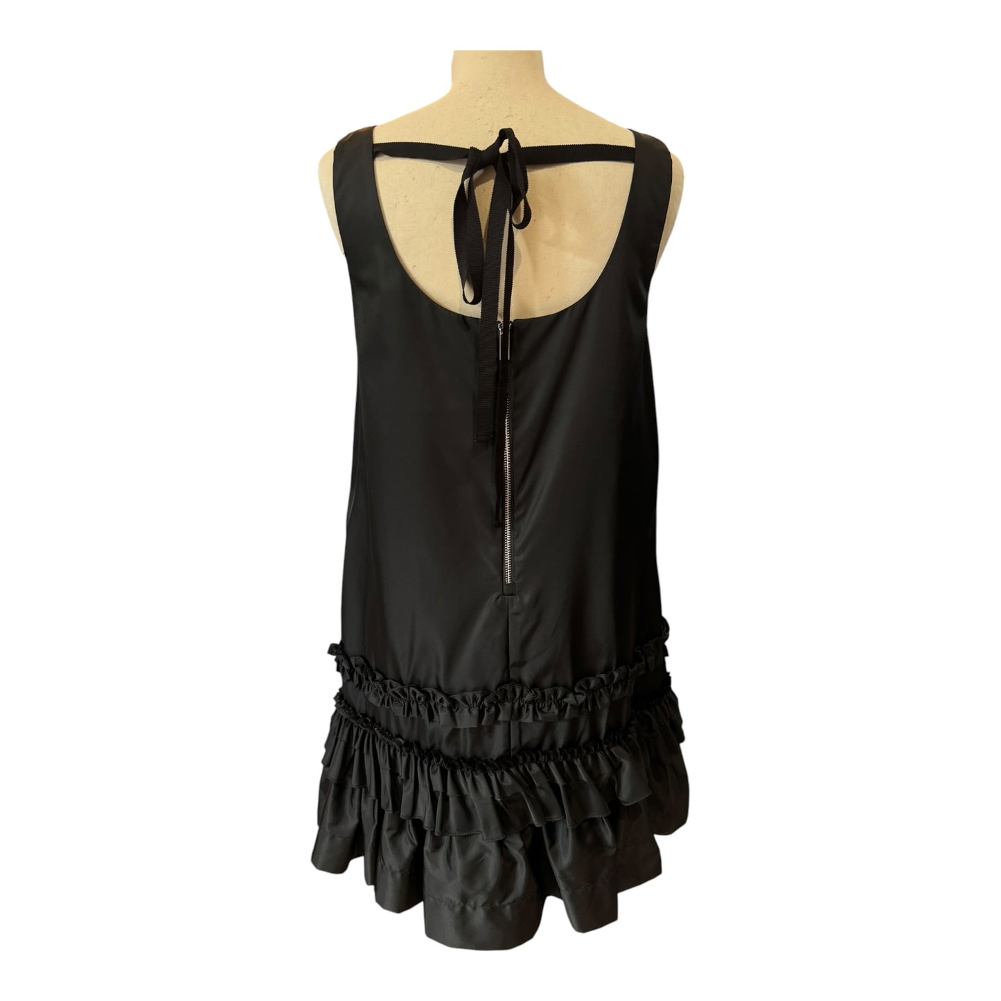 Ganni Duchesse Nylon Mini Dress - 10 - NEW