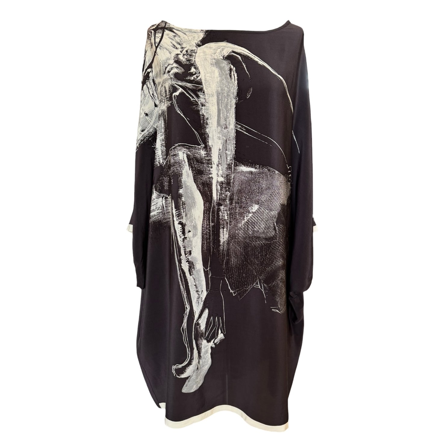 Annette Gortz Black Silk Tunic - 16/18