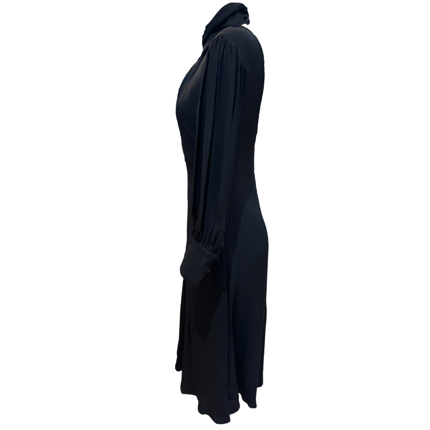 NEW Ghost Black Open Back Midi Dress