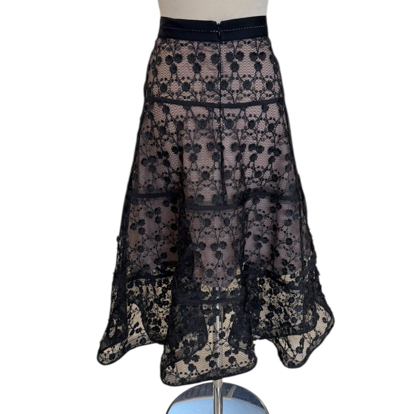 Alexis Black Lace Skirt - 12