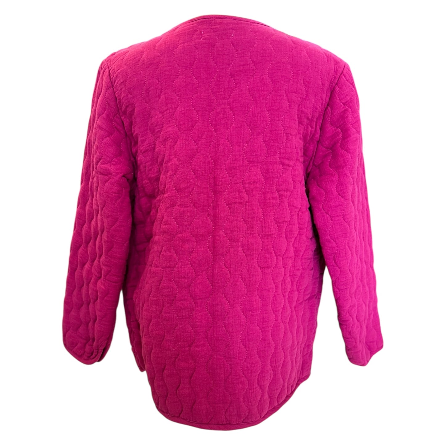 Mudflower Pink Cotton Quilted Jacket - 12