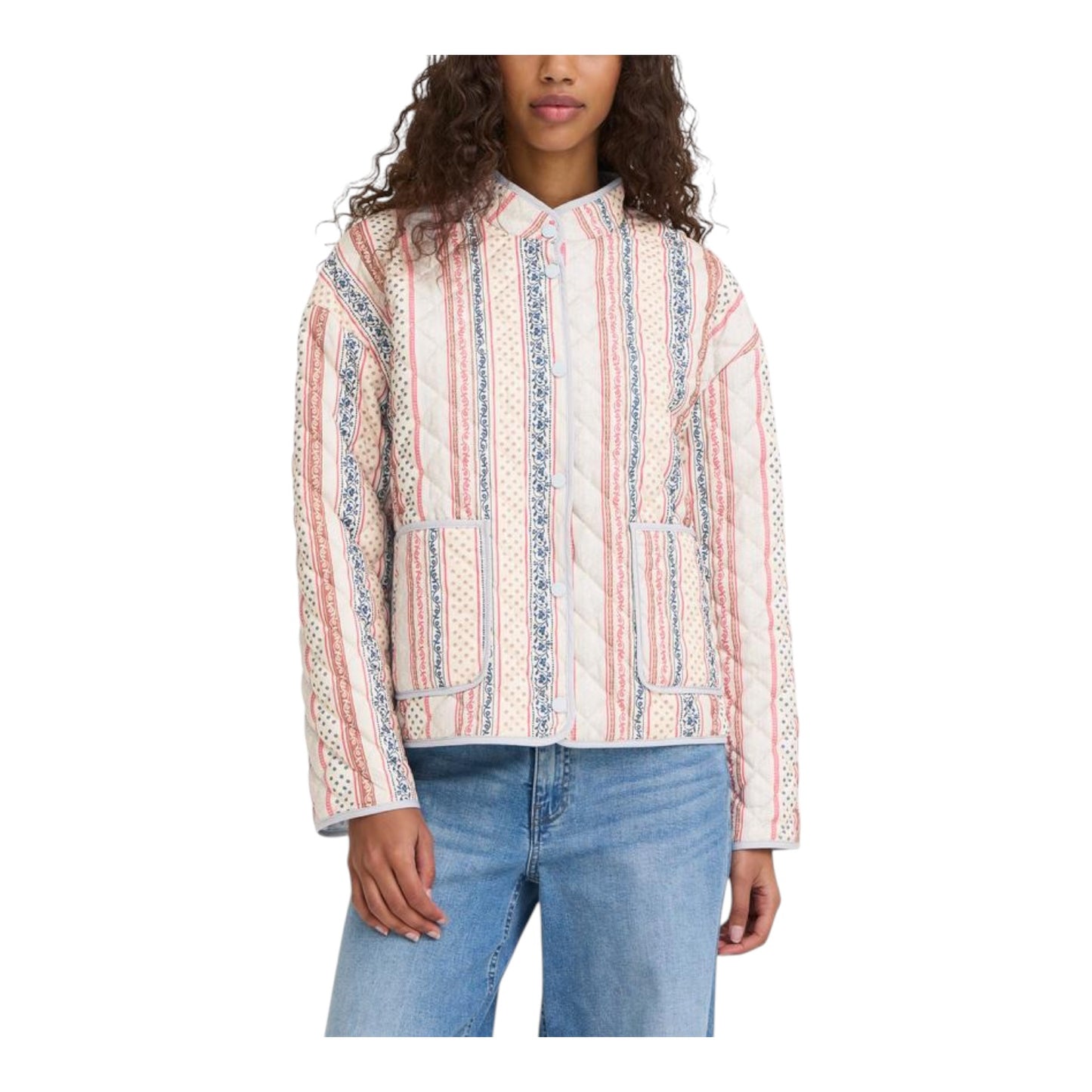 Ichi Ihlivanta Striped Quilted Jacket - 12