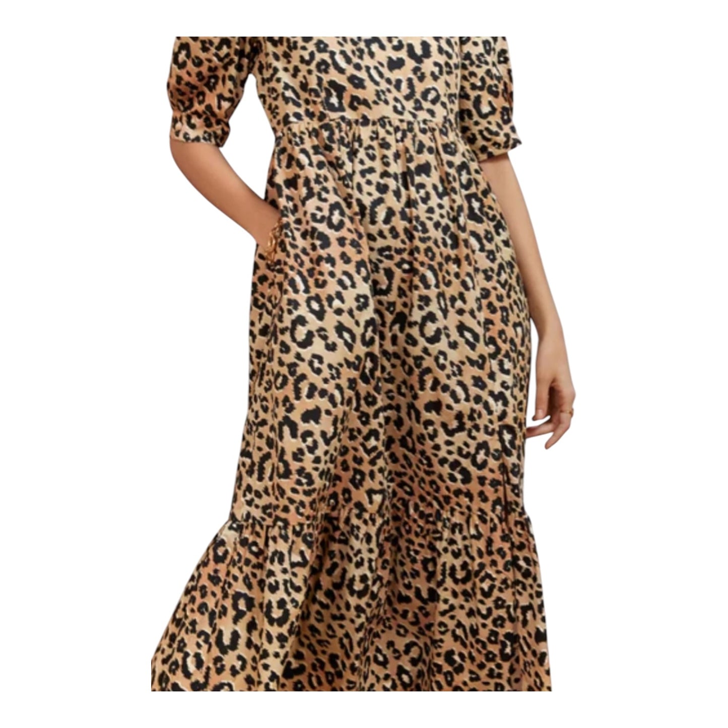 Kitri Animal Print Cotton Dress - 14