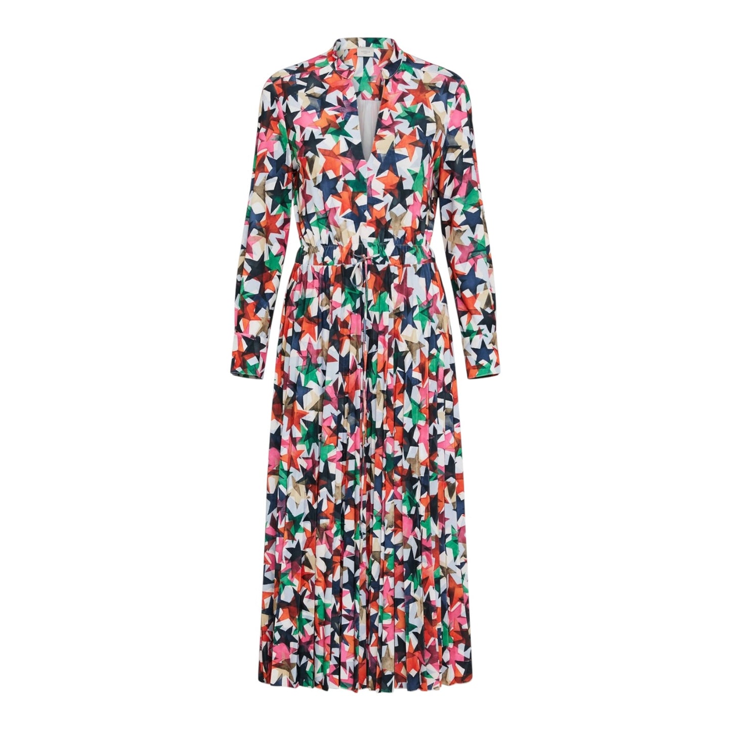Marella Callas Fuchsia Pink Star Print Jersey Dress - 12
