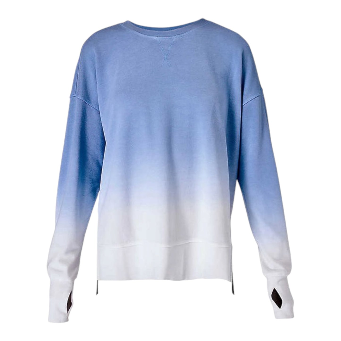 Sweaty Betty After Class Blue and White Ombre Jumper - 12