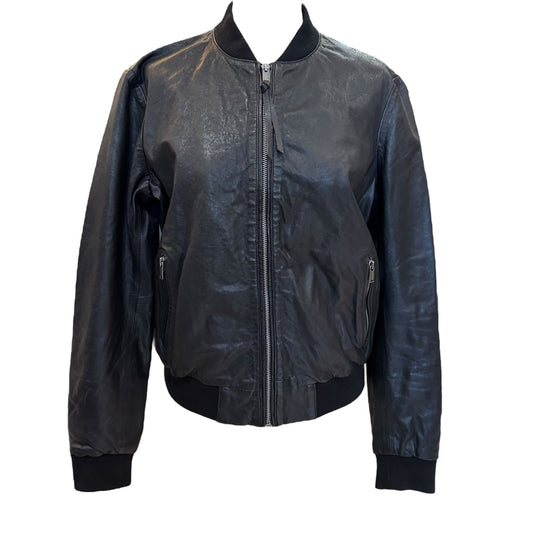 Costume National Black Leather Jacket - 8