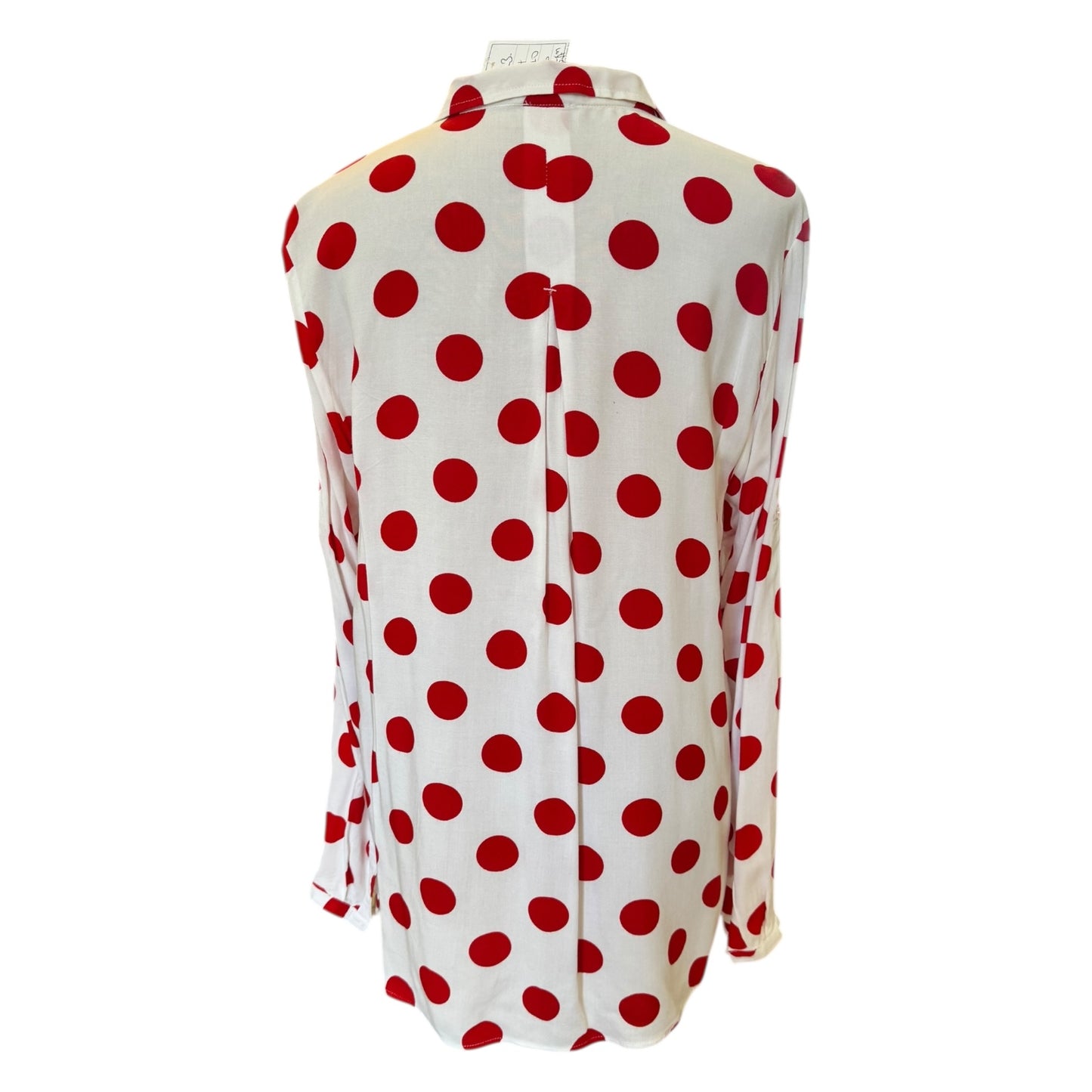 Milano White and Red Polka Dot Shirt - 14