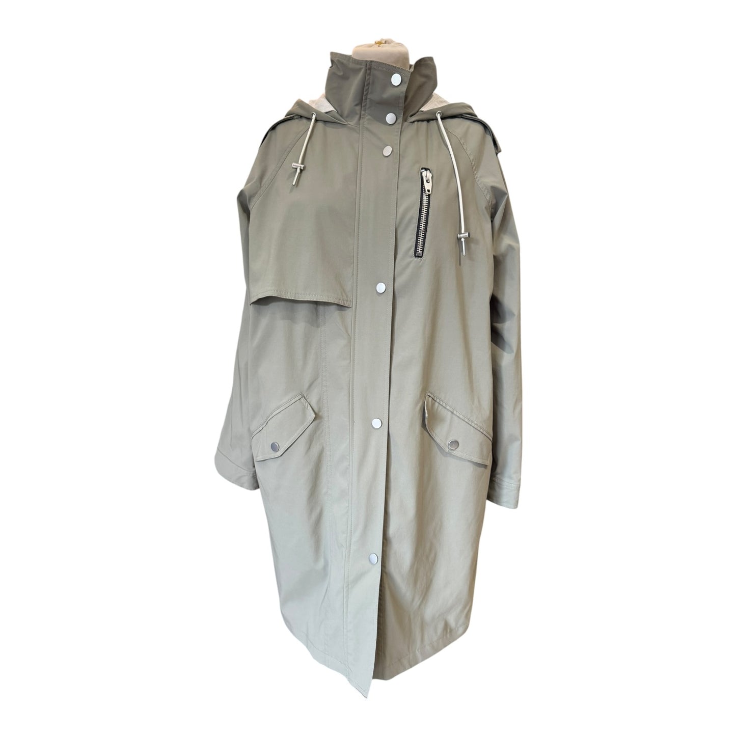 Mint Velvet Khaki Parka Coat - 12