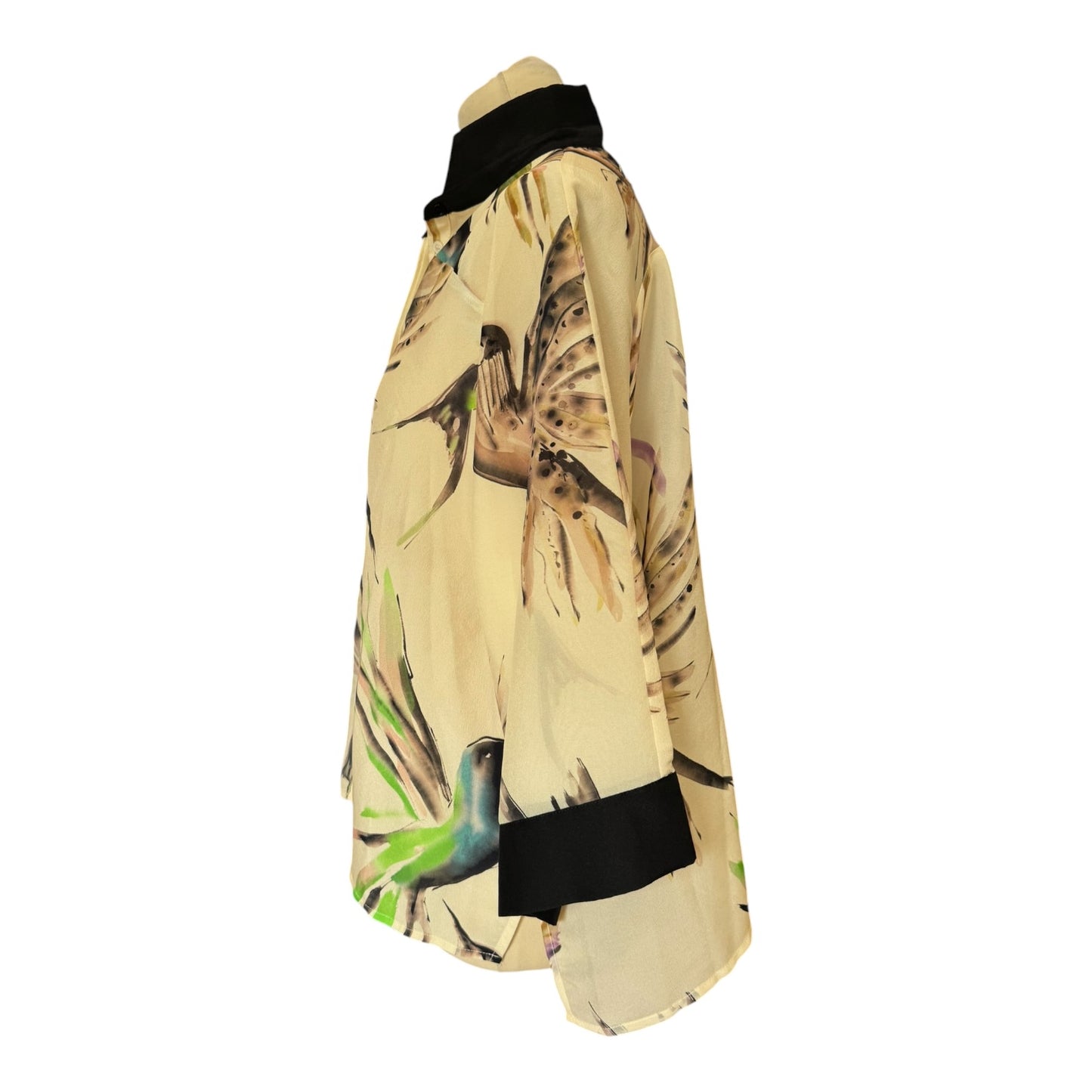 Psophia Cream Floral Kimono Blouse - 12/14
