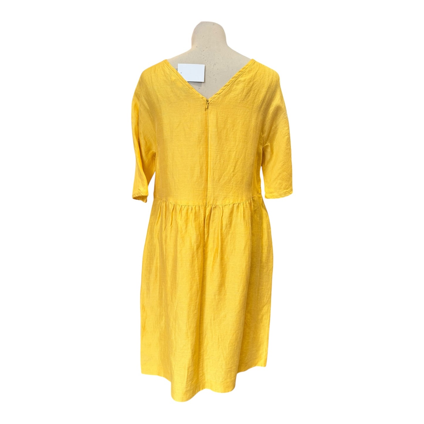 Weekend MaxMara Yellow Linen Dress - 10