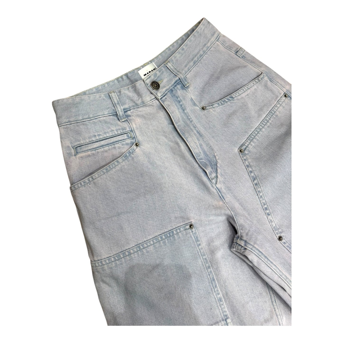 Marant Étoile Ophra Paneled Cargo Jeans - 8