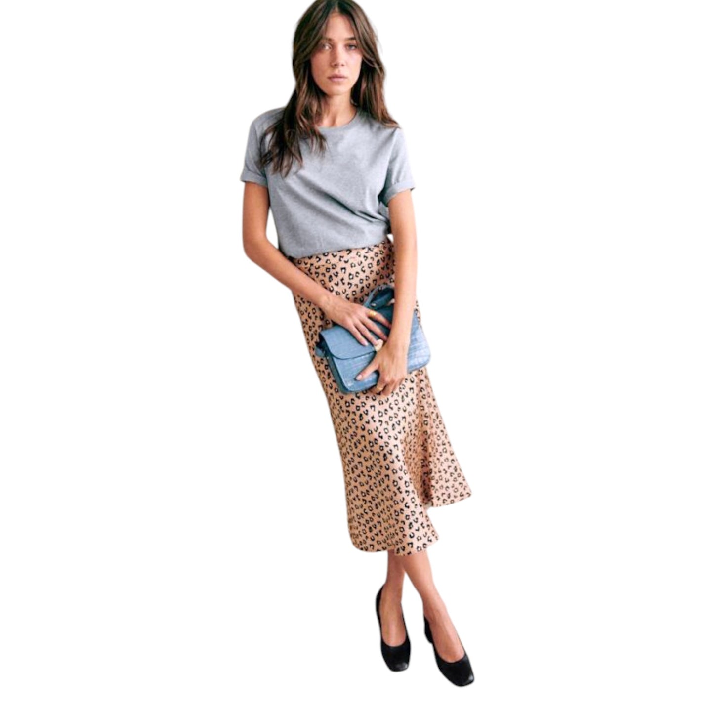 Sezane Sandy Skirt in Leopard Print - 12