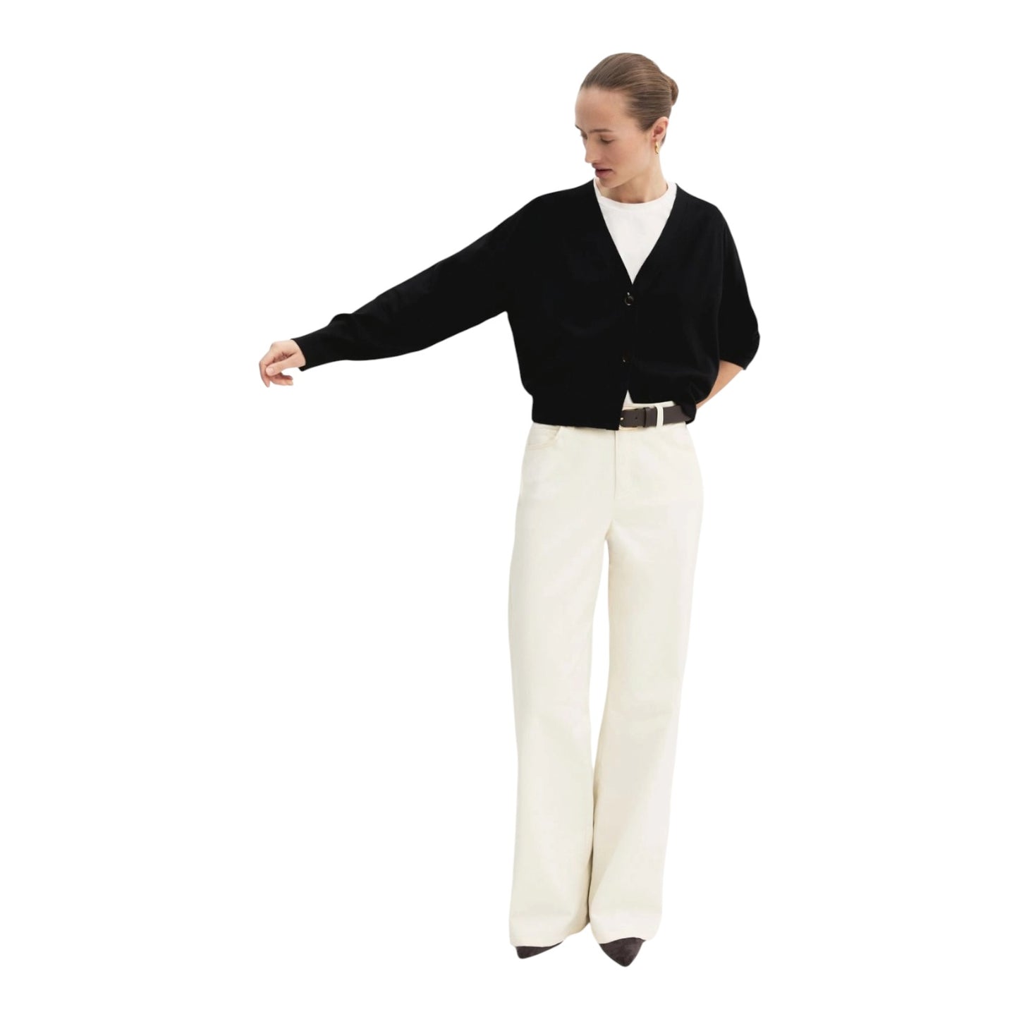 Emme Black Crop Cardigan - 10