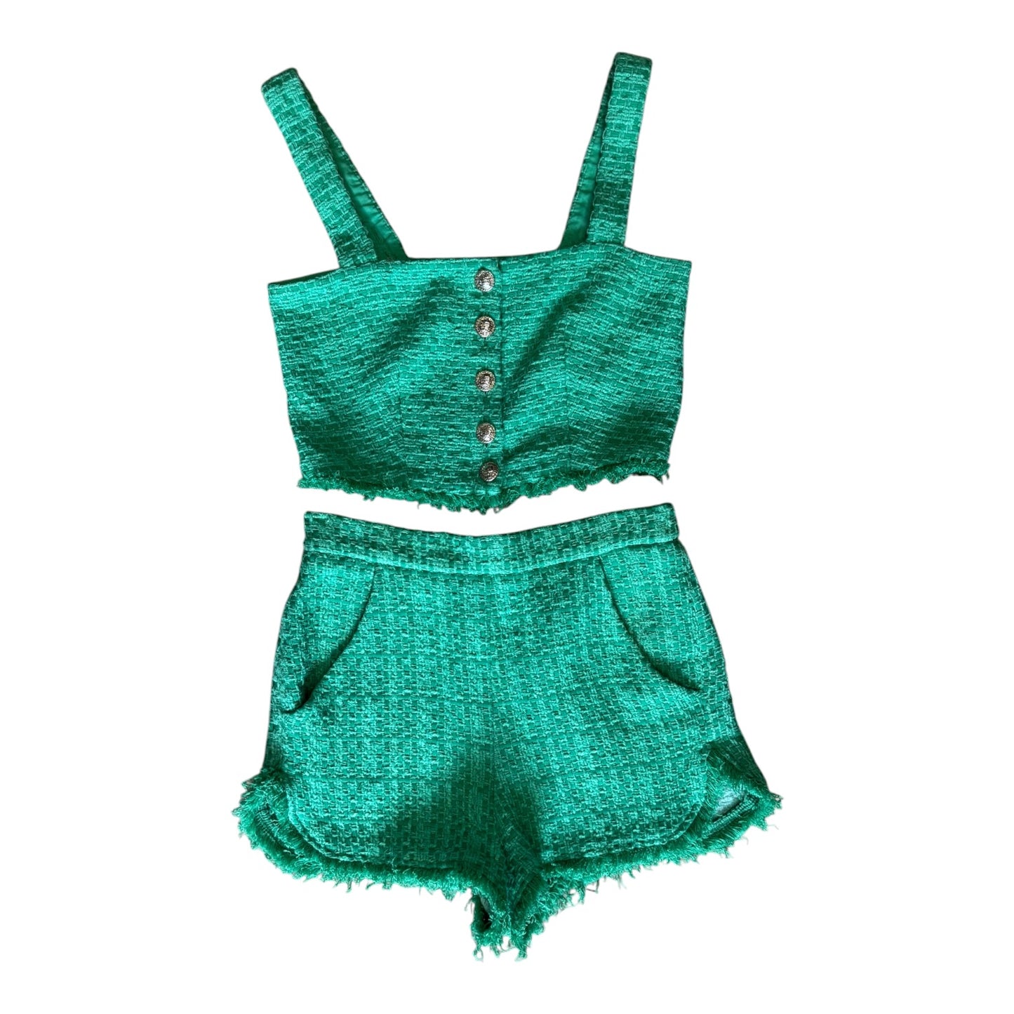 Maje Green Tweed Three Piece Set - 8/10