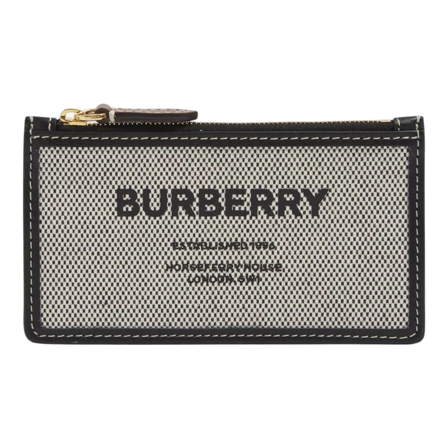 Burberry Somerset Canvas and Leather Card Holder