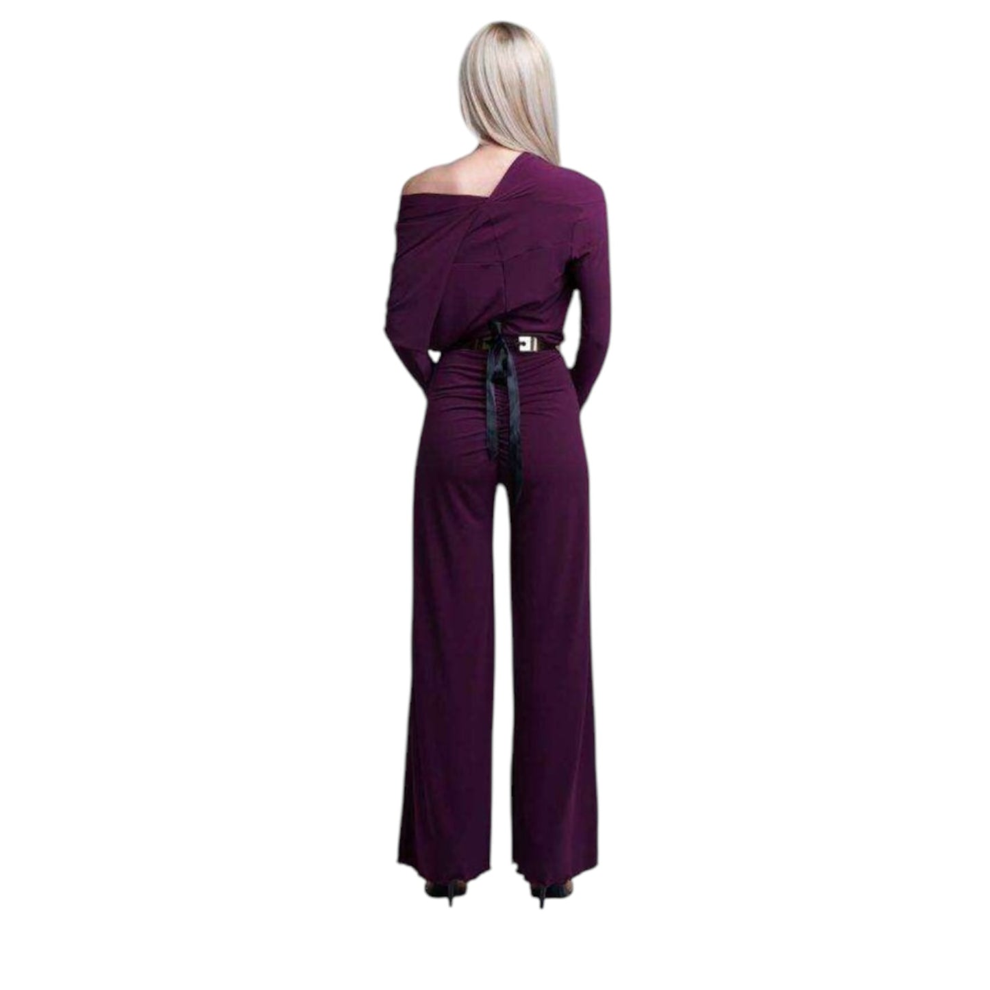 NEW Kevan Jon Maroon Jumpsuit - 10