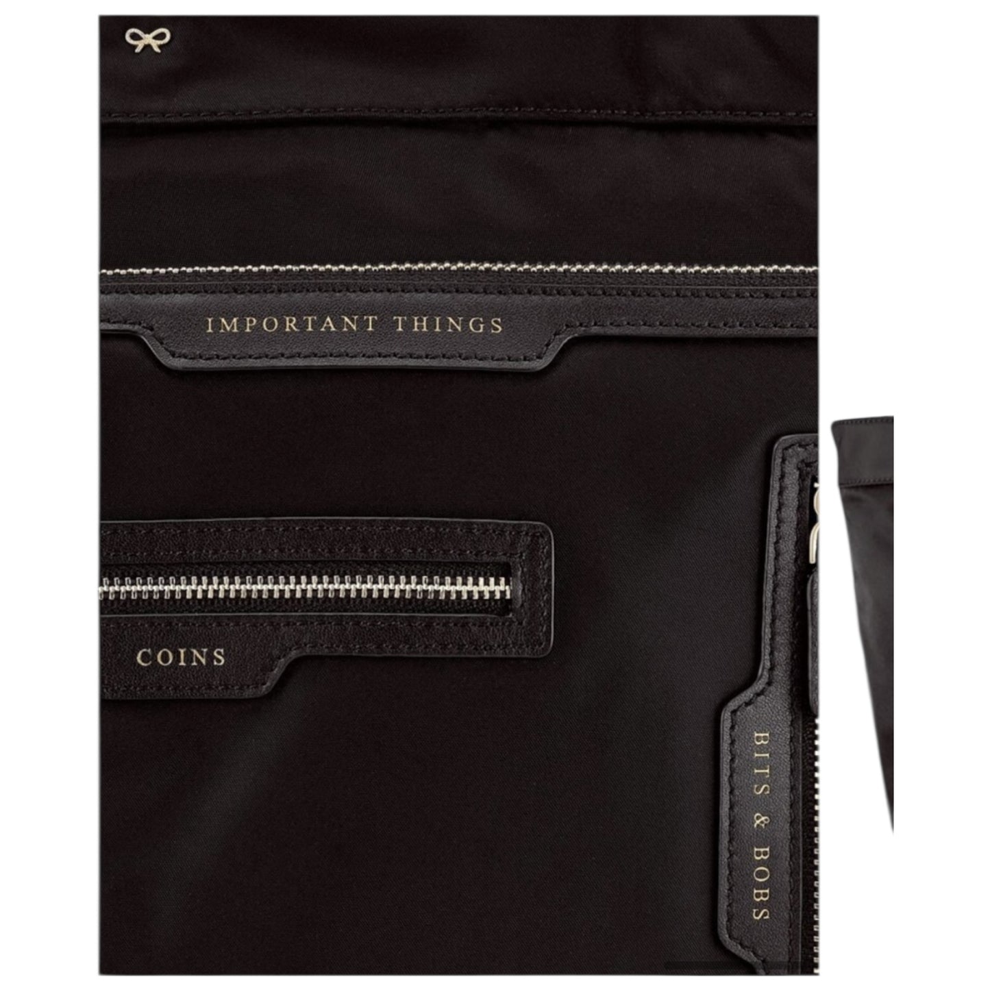 Anya Hindmarch Black E/W Multi Pocket Tote