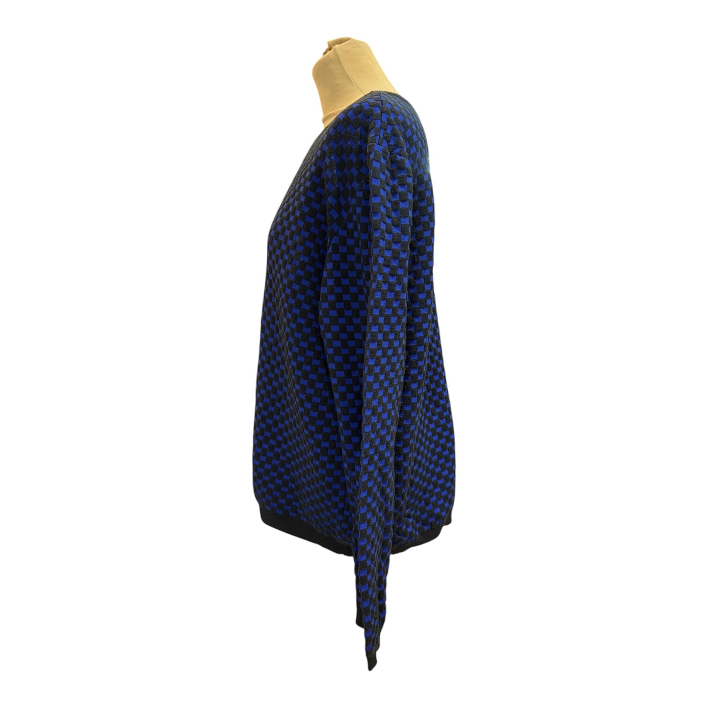 Marni Blue and Navy Check Jumper - 14/16